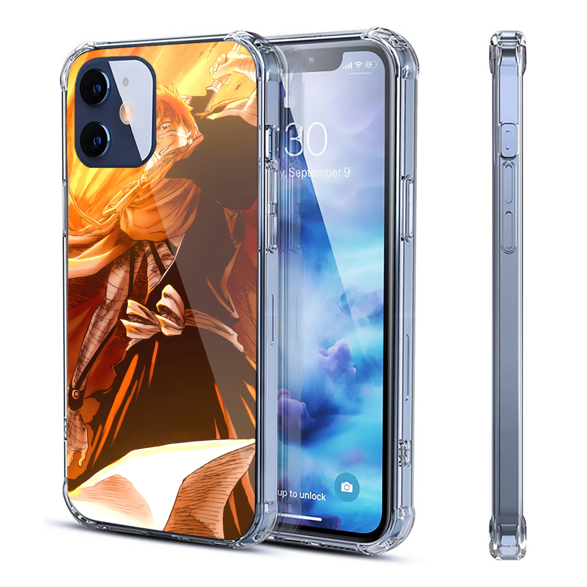 （画像用） ブリーチ BLEACH 【iPhone 12シリーズ対応】透明スマホケース（クリアソフトケース）